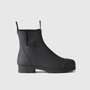 Quince Women’s Waterproof Ankle Rain Boot black size 9 NWT